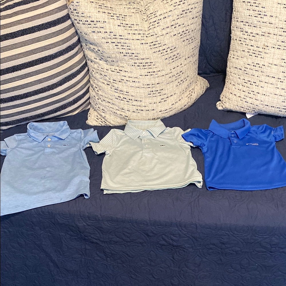 Three Kids Polo Shirt Set - Vineyard Vines and Columbia